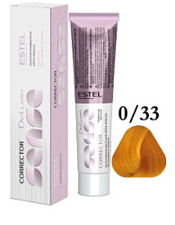 ESTEL De Luxe Sense Крем-краска 0/33 Корректор 60 мл купить недорого в интернет магазине Beauty Prof с доставкой по Хабаровску и регионам России