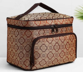 NEW! Косметичка-сундук с зеркалом бежевый 22*16*17см 10058712 купить недорого в интернет магазине Beauty Prof с доставкой по Хабаровску и регионам России