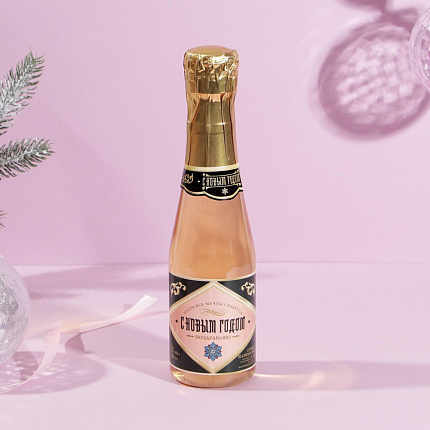 купить, цена Гель для душа во флаконе шампанское «С Новым годом» 250 мл, аромат карамель и миндаль  в Хабаровске