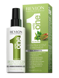 REVLON Uniq One Маска-спрей несмываемая с ароматом зелёного чая 150 мл купить недорого в интернет магазине Beauty Prof с доставкой по Хабаровску и регионам России