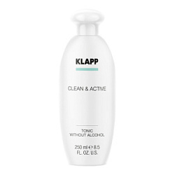 KLAPP Clean&Active Тоник без спирта для лица 250 мл купить недорого в интернет магазине Beauty Prof с доставкой по Хабаровску и регионам России