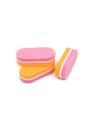 T&H Мини-баф Овал 100/180 розово-оранжевый 50 шт купить недорого в интернет магазине Beauty Prof с доставкой по Хабаровску и регионам России