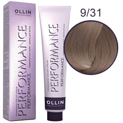 OLLIN Performance Краска  9/31 блондин золотисто-пепельный 60 мл купить недорого в интернет магазине Beauty Prof с доставкой по Хабаровску и регионам России