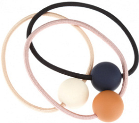 DEWAL Beauty Резинки для волос Цветные шарики 3 шт купить недорого в интернет магазине Beauty Prof с доставкой по Хабаровску и регионам России