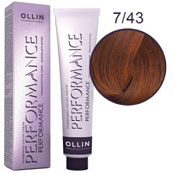 OLLIN Performance Краска  7/43 русый медн-золотистый 60 мл купить недорого в интернет магазине Beauty Prof с доставкой по Хабаровску и регионам России