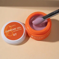 PASHE Supreme Gel Гель для наращивания жесткий 7 пыльная роза 15 мл купить недорого в интернет магазине Beauty Prof с доставкой по Хабаровску и регионам России