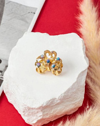 Краб для волос Арья бантик золото 2,5 см 10454927 купить недорого в интернет магазине Beauty Prof с доставкой по Хабаровску и регионам России