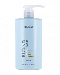 KAPOUS Blond Bar Маска с антижелтым эффектом 750 мл купить недорого в интернет магазине Beauty Prof с доставкой по Хабаровску и регионам России
