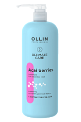 OLLIN Ultimate Care Шампунь для окрашенных волос я экстрактом ягод асаи 1000 мл купить недорого в интернет магазине Beauty Prof с доставкой по Хабаровску и регионам России