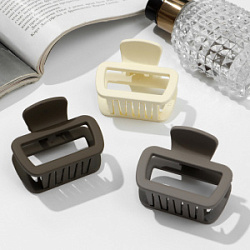 Краб для волос Матовый прямой мини микс 5 см купить недорого в интернет магазине Beauty Prof с доставкой по Хабаровску и регионам России