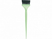 DEWAL Кисть для окрашивания зеленая с черной волнистой щетиной узкая 50 мм