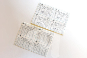 ЧИСТОВЬЕ Комплект наклеек для емкостей для дезинфекции купить недорого в интернет магазине Beauty Prof с доставкой по Хабаровску и регионам России